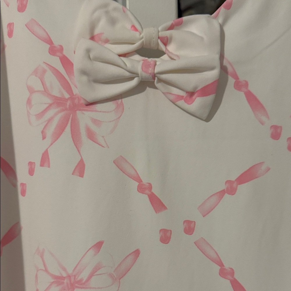 Pink and Cream Mini Dress - Picture 2 of 6